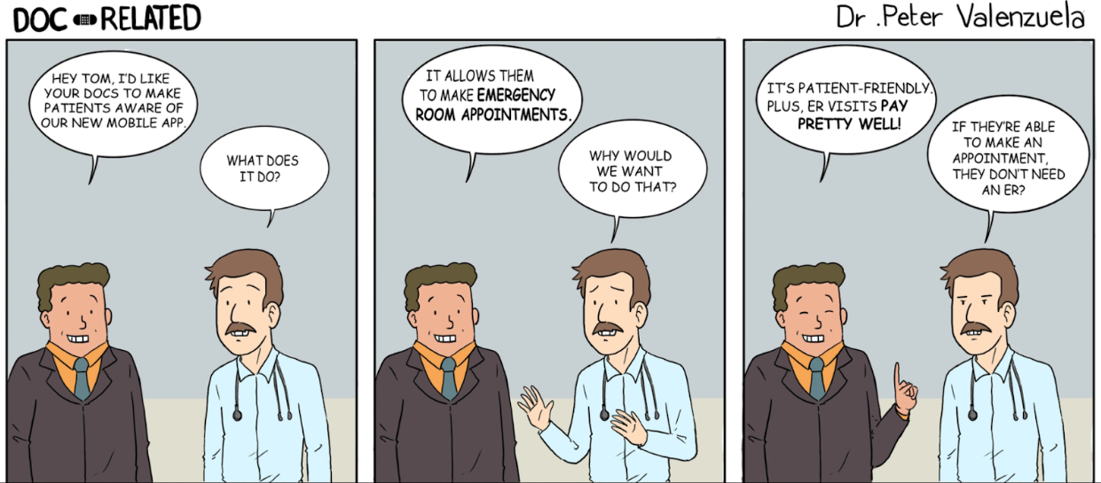 ER Appointments- Chip tells Dr. Stevens about a new ER app